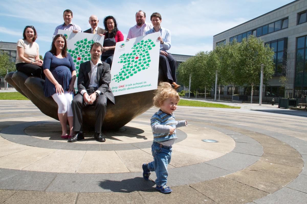 Issei Byrne (2 years old) and Educate Together parents welcome the Patronage Forum implementation plan announced today by the minister of Minister of Education and Skills.